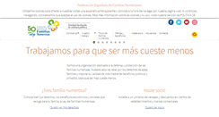 Desktop Screenshot of familiasnumerosas.org